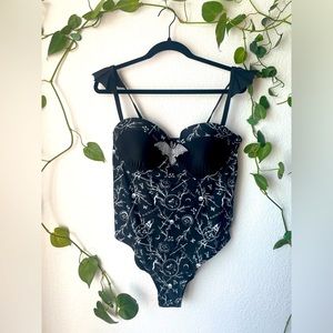 Blackcraft Cult Mavis Demons Print One Piece Swimsuit Size XXL